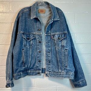 LEVI’S Vintage trucker jacket 50707 faded blue w/“ Made in USA” tag sz XL EUC